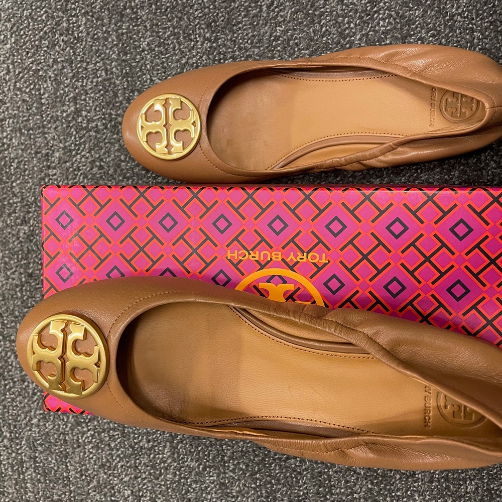 Tory Burch Women's Brown Ballet Flats